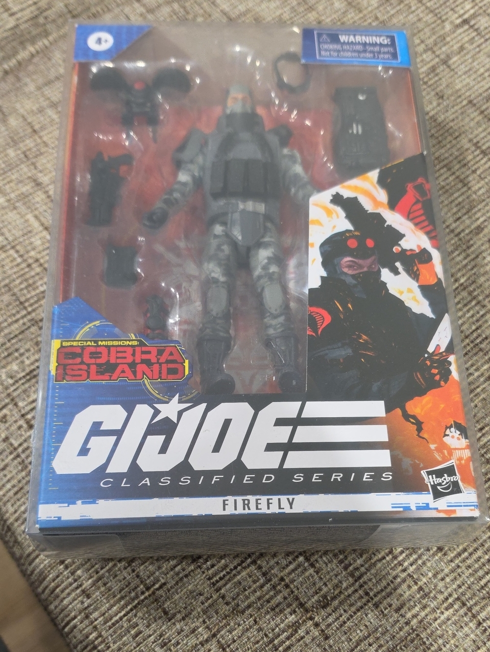 Hasbro G.I. Joe Classified Series Firefly Figure - Black & Gray Camo